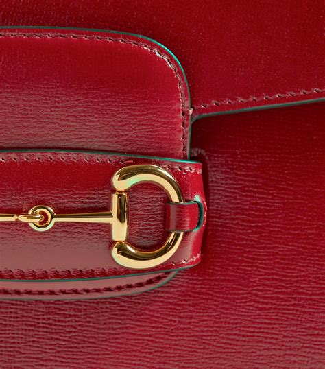 horsebit 1955 gucci red|Gucci 1955 horsebit shoulder bag.